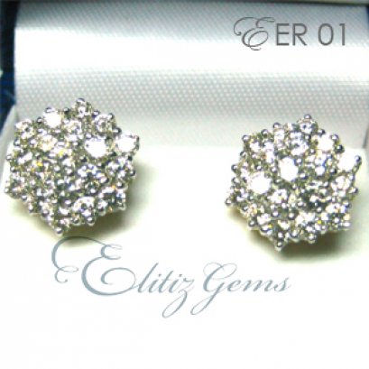 ต่างหูเพชร EER01